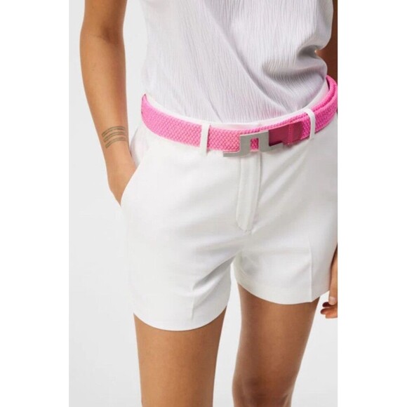 J. LINDEBERG Gwen Golf Shorts Size 32 White NEW Active Performance Casual Sporty - Picture 1 of 12